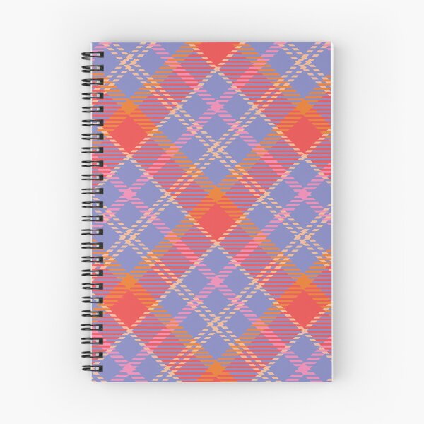 Item preview, Vintage 70'S plaid lightpurple orange khaki pink background designed and sold by UnaWu533.
