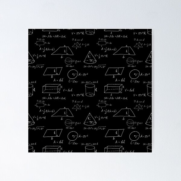 Item preview, Geometric Figures and Math Equations designed and sold by OBJETDART.