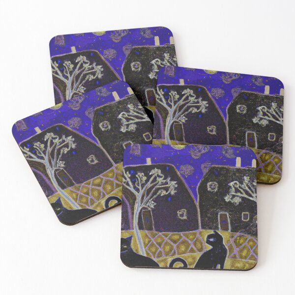 Item preview, Black cats out at night designed and sold by SamJanner.