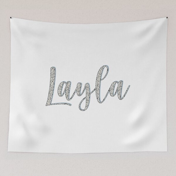 Item preview, Layla name, Dalmatian pattern Layla first name designed and sold by Danylo Mikhnievych.