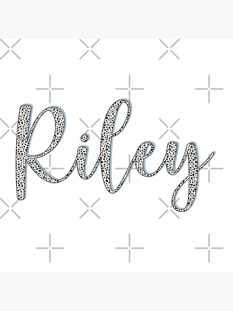 Riley name, Dalmatian pattern Riley first name Sticker for Sale by Danylo  Mikhnievych in 2023