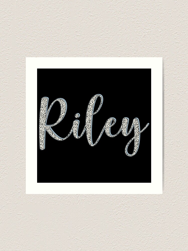 Riley (male) | Name Art Print