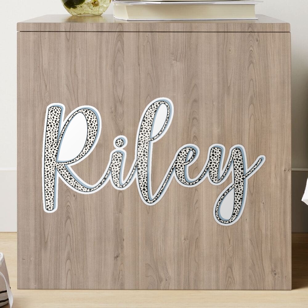 Riley name, Dalmatian pattern Riley first name Sticker for Sale by Danylo  Mikhnievych in 2023