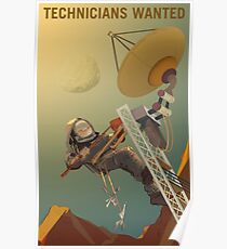 Techniker wollten unsere Zukunft auf dem Mars entwickeln Poster