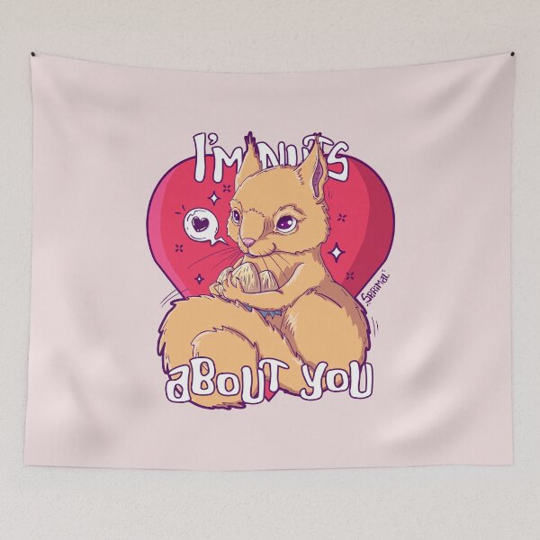 Item preview, I'm nuts about you Squirrel pun designed and sold by SPIRIMAL.