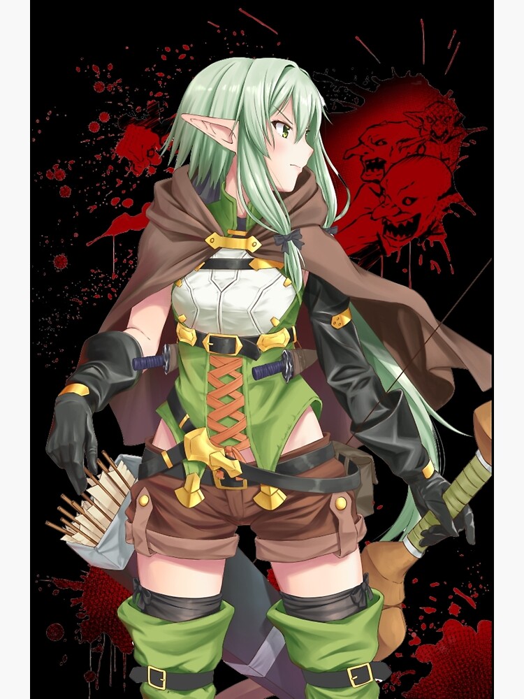 High Elf Archer character design comparison between LN, Manga