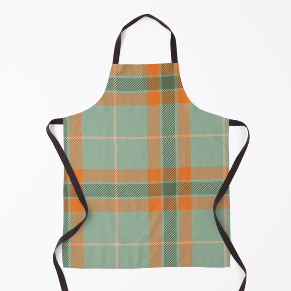 Item preview, Vintage 70'S plaid light green orange olive khaki background designed and sold by UnaWu533.