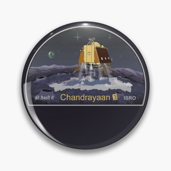 Item preview, Chandrayaan-3 lunar lander & rover mission logo designed and sold by SolidEarthArt.