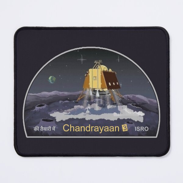 Item preview, Chandrayaan-3 lunar lander & rover mission logo designed and sold by SolidEarthArt.