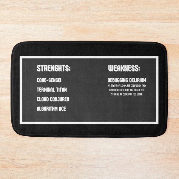 Item preview, Software Engineer strenghts and weakness | Digital text art | White design designed and sold by egilsee.