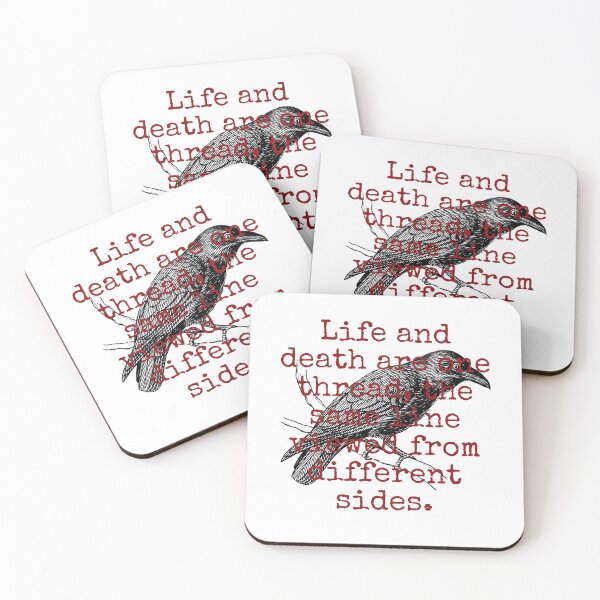 Item preview, Life And Death Are One Thread - Death Quote  designed and sold by CrankyOldDude.