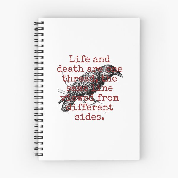 Item preview, Life And Death Are One Thread - Death Quote  designed and sold by CrankyOldDude.