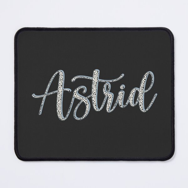 Item preview, Astrid name, Dalmatian pattern Astrid first name designed and sold by Danylo Mikhnievych.