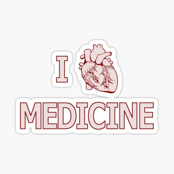 I Heart Medicine Sticker