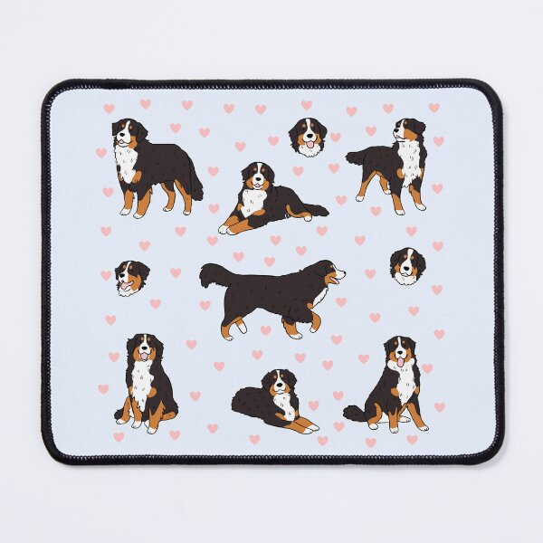 Item preview, Bernese Mountain Dog cute illustration pattern  designed and sold by Yarafantasyart.