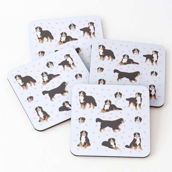 Item preview, Bernese Mountain Dog cute illustration pattern  designed and sold by Yarafantasyart.