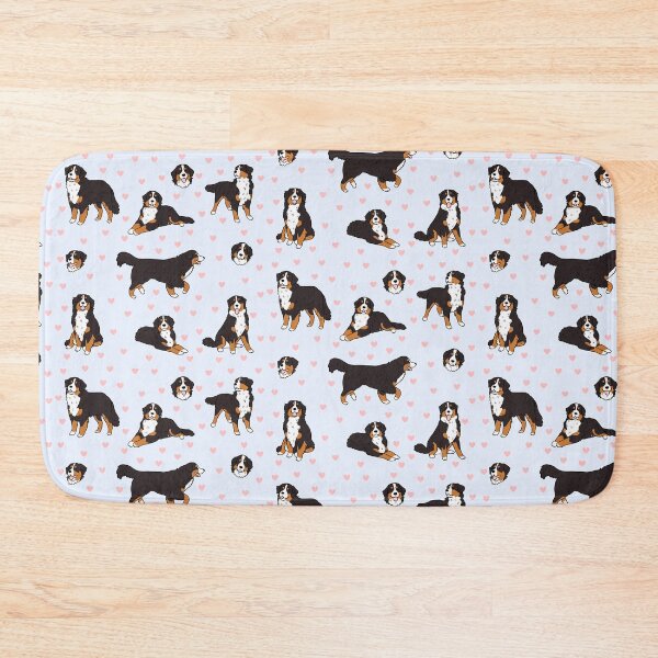 Item preview, Bernese Mountain Dog cute illustration pattern  designed and sold by Yarafantasyart.
