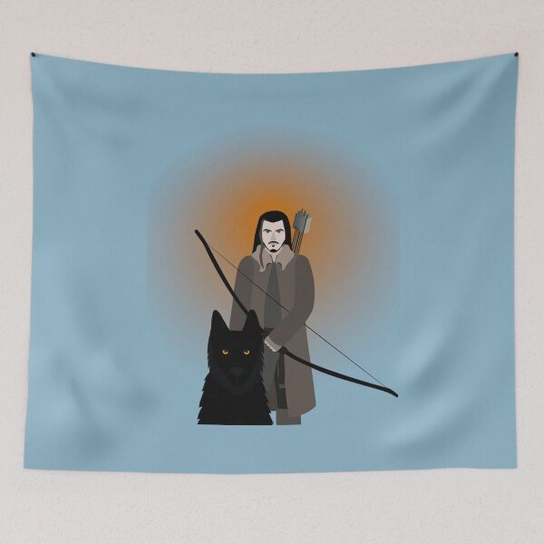Item preview, Bard The Bowman and a black dog   designed and sold by SierraLarso.