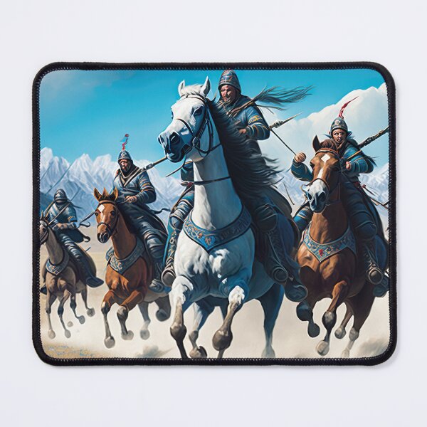 Item preview, Horda mongola montando caballos en la estepa - Historia medieval de Mongolia designed and sold by Styrman.