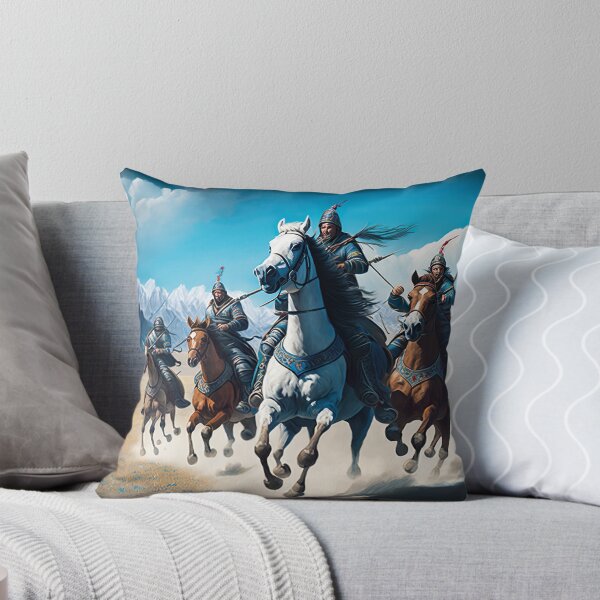 Aperçu de l'œuvre Horde mongole à cheval dans la steppe - Histoire mongole médiévale créée et vendue par Styrman.