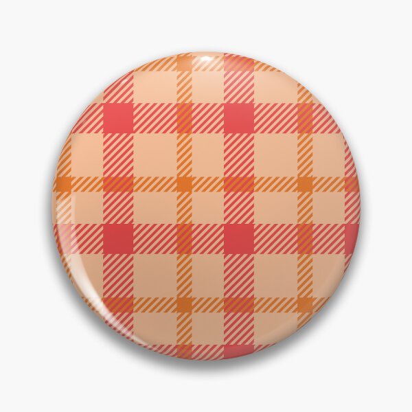 Artikelvorschau, Vintage 70'S plaid khaki coral orange background entworfen und verkauft von UnaWu533.