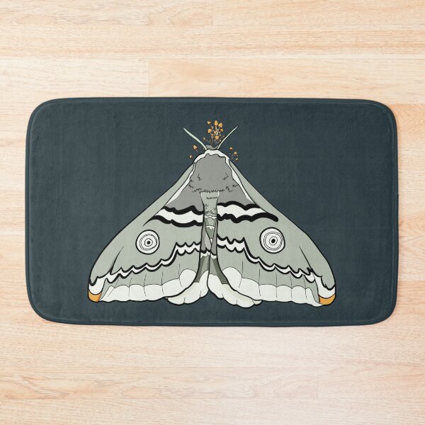 Item preview, Emperor moth with folded wings infected with cordyceps (green  / orange) designed and sold by goatgeneration.