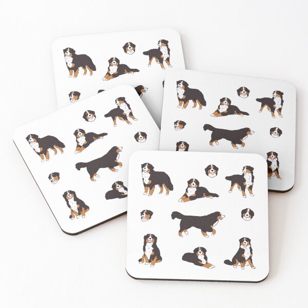 Item preview, Bernese Mountain Dog cute illustration pattern  designed and sold by Yarafantasyart.