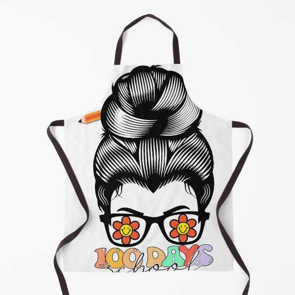 Item preview, Smarter Girls Messy Bun Hair 100th Day designed and sold by sprintmoon.