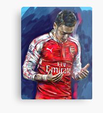 Mesut Ozil - the Ozil touch Metal Print