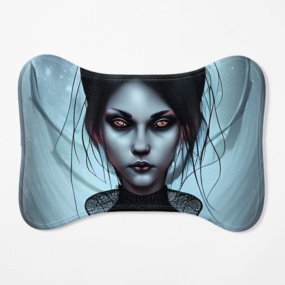 Big-eyed goth girl Throw Pillow by CSA Images - Pixels