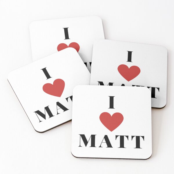 Item preview, Amo a Matt Corazón Rojo Esposo Novio Hijo Nieto Papá designed and sold by MetooStore ⭐⭐⭐⭐⭐.
