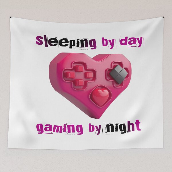 Item preview, Sleeping by day gaming by night T-shirt designed and sold by SHOP SOUS⭐⭐⭐⭐⭐.