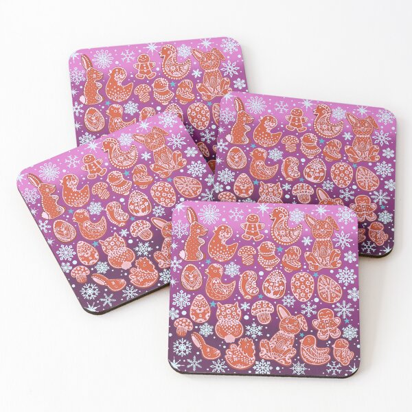 Item preview, Easter Cookies and Snowflakes Pattern (Purple Ombre Version) designed and sold by Savi Singh.