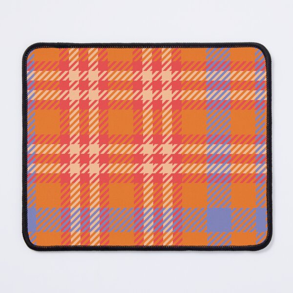 Item preview, Vintage 70'S plaid orange coral light purple nude background designed and sold by UnaWu533.
