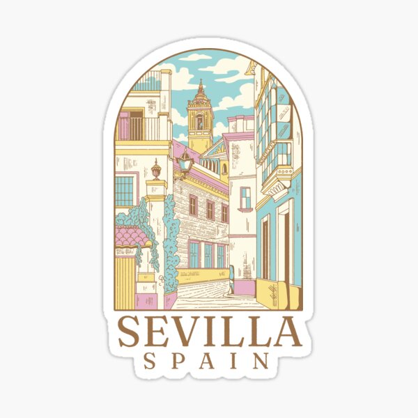 Item preview, Sevilla, Andalucian city in Spain design, trip, travel, vacation, holiday designed and sold by FFelder.