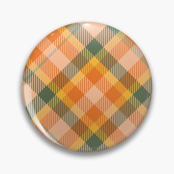 Artikelvorschau, Vintage 70'S plaid khaki orange olive light green background entworfen und verkauft von UnaWu533.