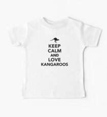 Keep calm and love Kangaroos Baby Tee