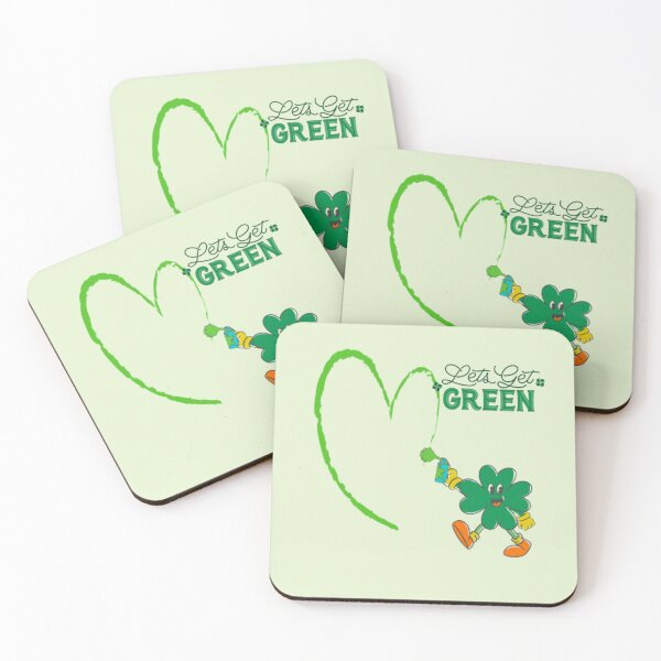 Item preview, green shamrock,green heart,lucky shamrock,St.Patrick day designed and sold by grickodd.