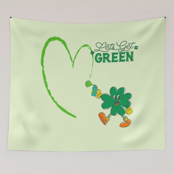 Item preview, green shamrock,green heart,lucky shamrock,St.Patrick day designed and sold by grickodd.