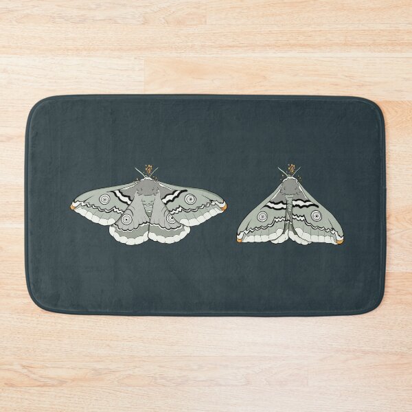 Item preview, Double Emperor moth infected with cordyceps (green  / orange) designed and sold by goatgeneration.