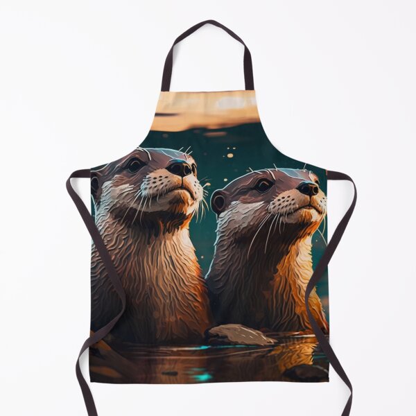 Item preview,  Otters Canvas Print designed and sold by Paintandgo.