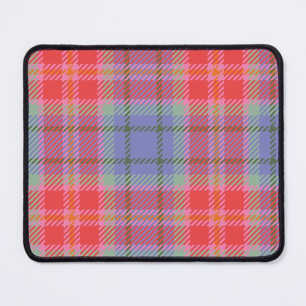 Item preview, Vintage 70'S plaid light purple coral olive lightgreen background designed and sold by UnaWu533.