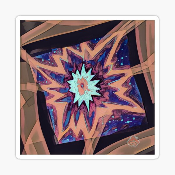 Edelweiss Star Abstract Art pattern Sticker