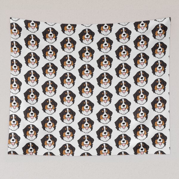 Item preview, Bernese mountain dog cute illustration designed and sold by Yarafantasyart.