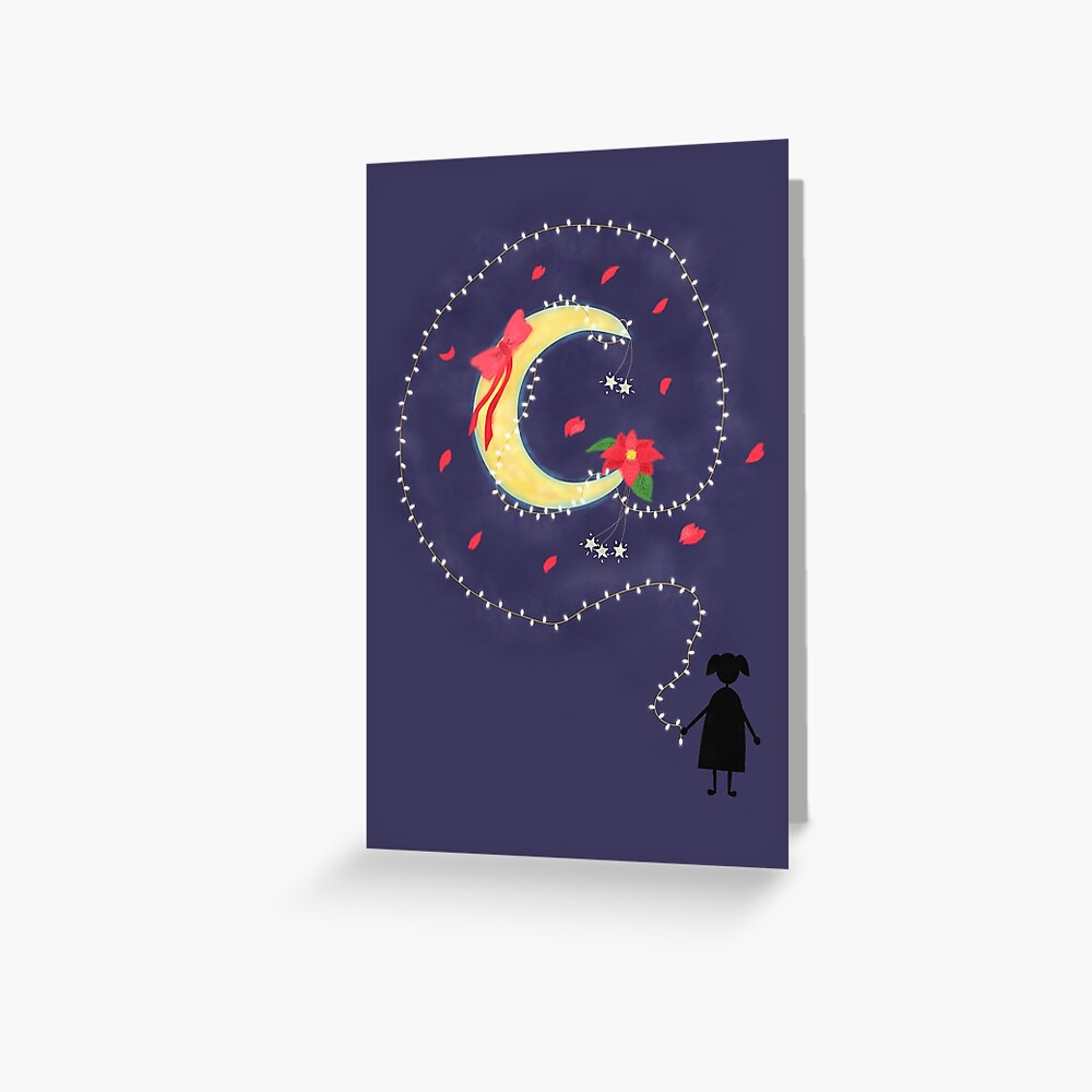 Advent Moon Greeting Card
