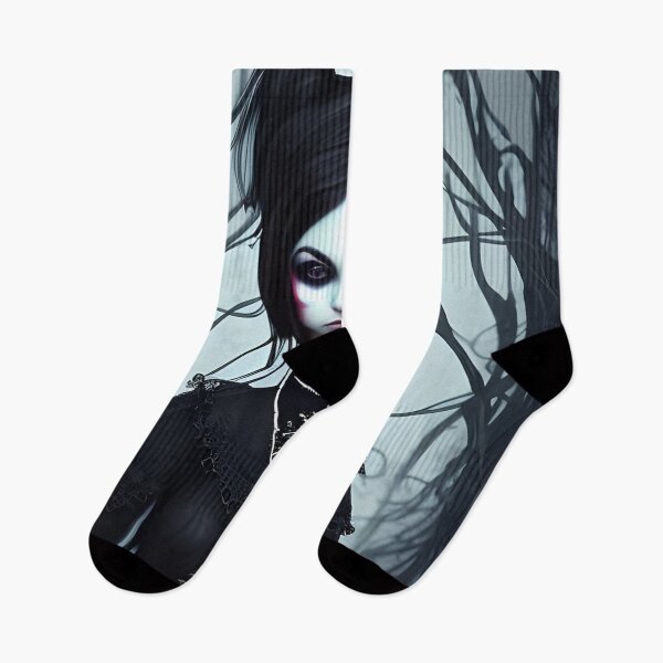 Item preview, Beautiful goth girl in the spooky forest - Creepy Goth designed and sold by Dalive.