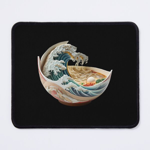 Item preview, Great Ramen Wave,Masculine Wave,Red Fuji,ramen,ramen bowl,ramen noodles,japan,japanese designed and sold by RedArtsDesign.