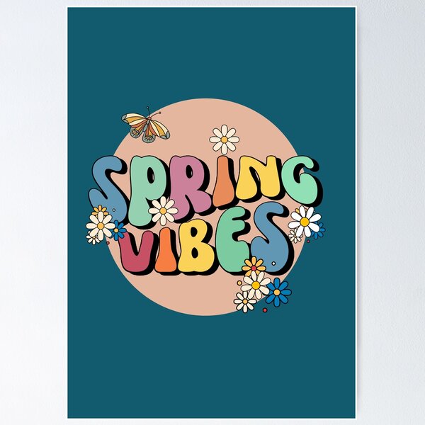 Item preview, Spring vibes Colorful Retro Vintage designed and sold by SiYDesigns.
