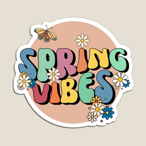 Item preview, Spring vibes Colorful Retro Vintage designed and sold by SiYDesigns.
