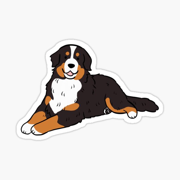 Item preview, Bernese mountain dog cute illustration designed and sold by Yarafantasyart.